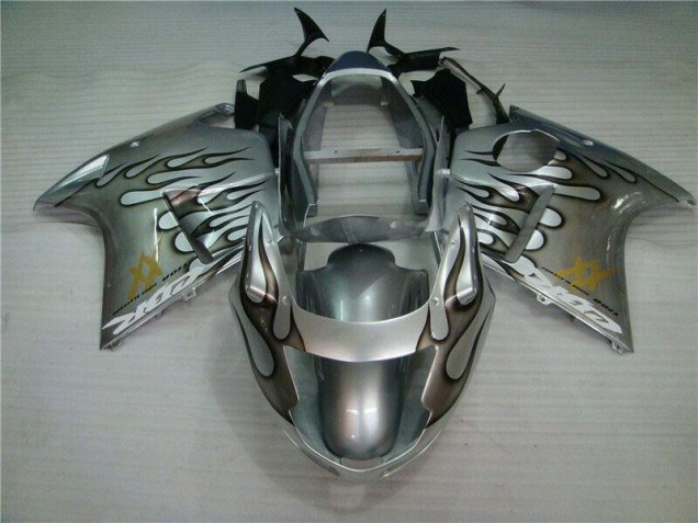 1996-2007 Flame Silver Grey Honda CBR1100XX Motorcycle Fairings Kits 1996-2007 Flame Silver Grey Honda CBR1100XX Motorcycle Fairings Kits