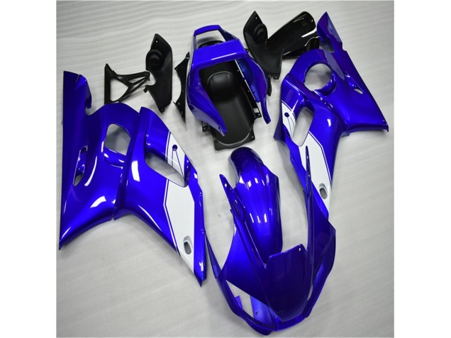 1998-2002 White Blue Yamaha YZF R6 Bike Fairings & Bodywork