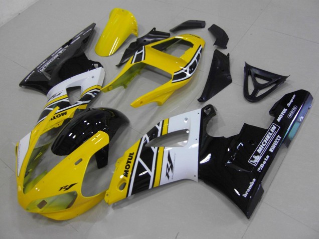 2000-2001 Yellow Anniversary Yamaha YZF R1 Motorbike Fairing Kits 2000-2001 Yellow Anniversary Yamaha YZF R1 Motorbike Fairing Kits