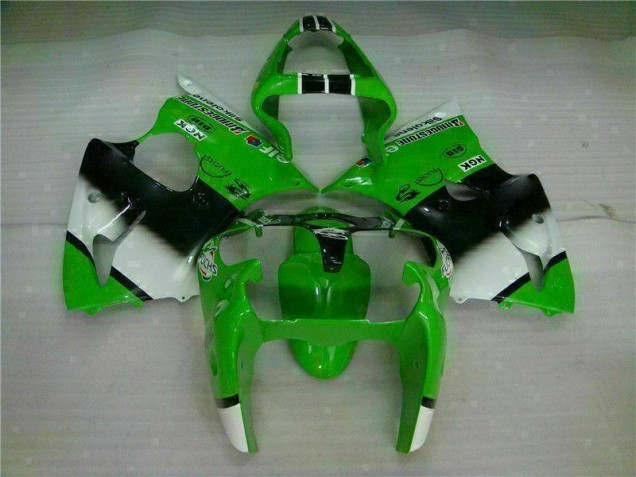 2000-2002 Green Black Kawasaki ZX6R Motorbike Fairing 2000-2002 Green Black Kawasaki ZX6R Motorbike Fairing