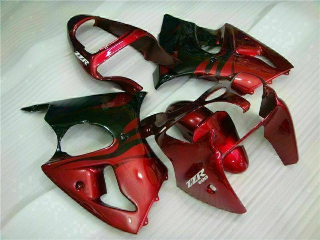 2000-2002 Red Black Kawasaki ZX6R Bike Fairing Kit 2000-2002 Red Black Kawasaki ZX6R Bike Fairing Kit