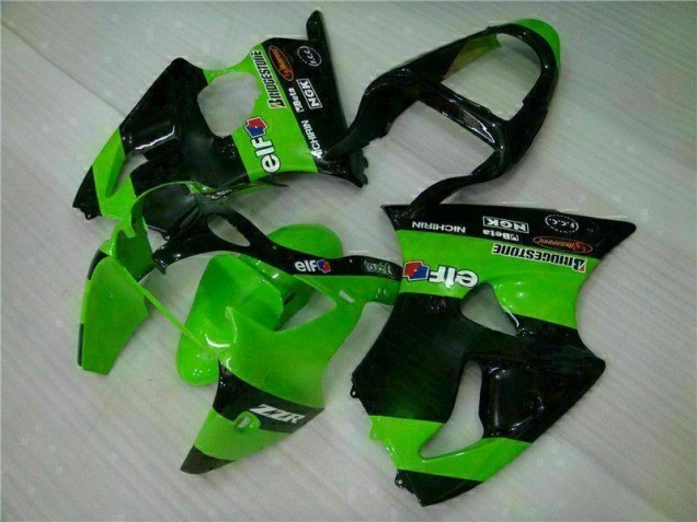 2000-2002 Green Kawasaki ZX6R Motorbike Fairing Kits 2000-2002 Green Kawasaki ZX6R Motorbike Fairing Kits
