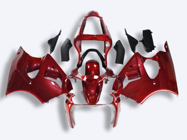2000-2002 Red Kawasaki ZX6R Motorcycle Fairings 2000-2002 Red Kawasaki ZX6R Motorcycle Fairings