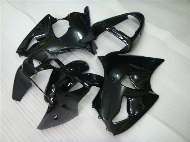 2000-2002 Glossy Black Kawasaki ZX6R Motorbike Fairing Kits 2000-2002 Glossy Black Kawasaki ZX6R Motorbike Fairing Kits