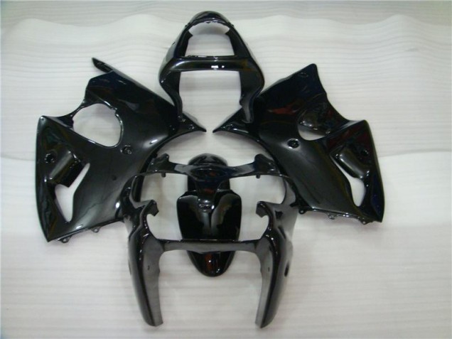 2000-2002 Glossy Black Kawasaki ZX6R Motorbike Fairing Kits 2000-2002 Glossy Black Kawasaki ZX6R Motorbike Fairing Kits