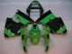 2000-2002 Green Black Kawasaki ZX6R Motorcycle Fairings 2000-2002 Green Black Kawasaki ZX6R Motorcycle Fairings