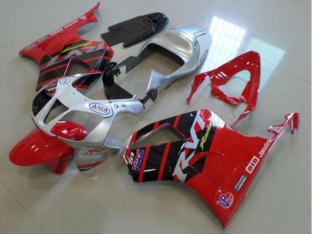 2000-2006 Red Silver Honda VTR1000 Motorbike Fairing 2000-2006 Red Silver Honda VTR1000 Motorbike Fairing