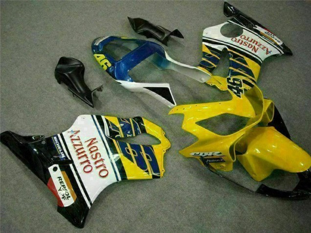 2001-2003 Yellow White Honda CBR600 F4i Moto Fairings 2001-2003 Yellow White Honda CBR600 F4i Moto Fairings