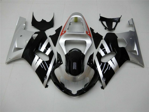 2001-2003 Black Silver Suzuki GSXR 600/750 Motorbike Fairing 2001-2003 Black Silver Suzuki GSXR 600/750 Motorbike Fairing