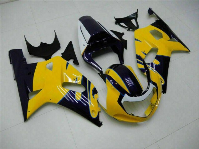 2001-2003 Yellow Suzuki GSXR 600/750 Bike Fairings 2001-2003 Yellow Suzuki GSXR 600/750 Bike Fairings