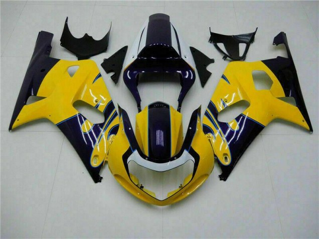 2001-2003 Yellow Suzuki GSXR 600/750 Bike Fairings 2001-2003 Yellow Suzuki GSXR 600/750 Bike Fairings