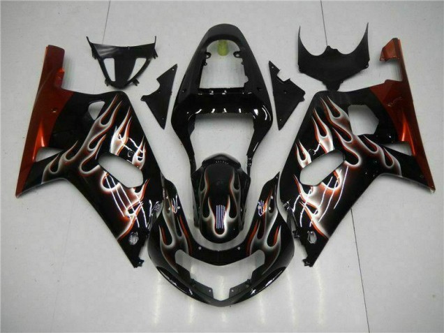 2001-2003 Black Suzuki GSXR 600/750 Motorcycle Bodywork 2001-2003 Black Suzuki GSXR 600/750 Motorcycle Bodywork