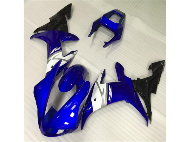 2002-2003 Blue White Yamaha YZF R1 Motorcycle Fairing Kits