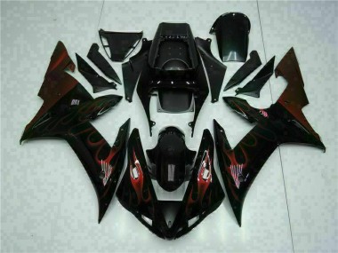 2002-2003 Black Yamaha YZF R1 Motorcyle Fairings