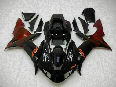 2002-2003 Black Yamaha YZF R1 Motorcylce Fairings