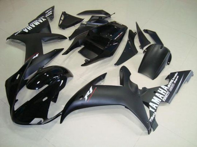 2002-2003 Matte Black White Yamaha YZF R1 Motorcycle Fairings 2002-2003 Matte Black White Yamaha YZF R1 Motorcycle Fairings