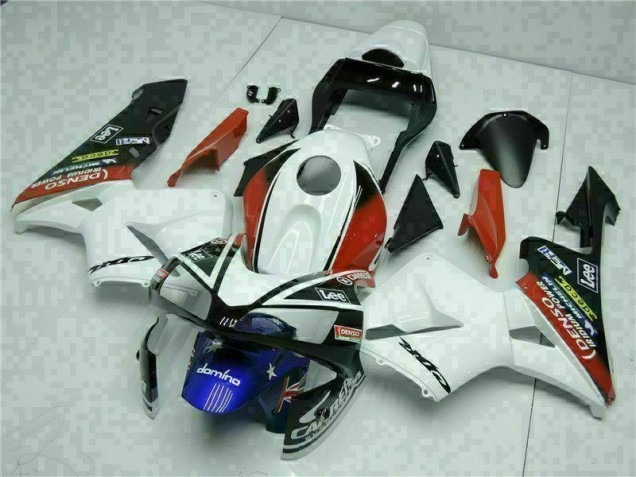 2003-2004 White Blue Honda CBR600RR Motorcylce Fairings