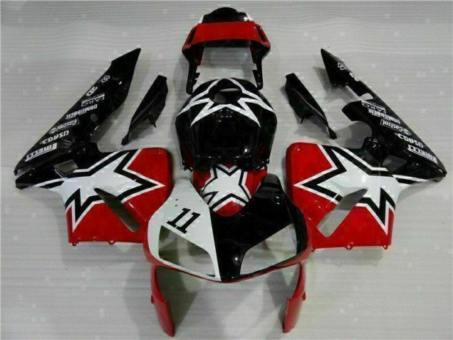 2003-2004 Black White 11 Honda CBR600RR Moto Fairings 2003-2004 Black White 11 Honda CBR600RR Moto Fairings