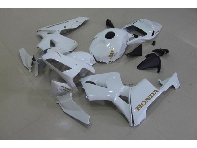2003-2004 White Gold Honda CBR600RR Replacement Fairings