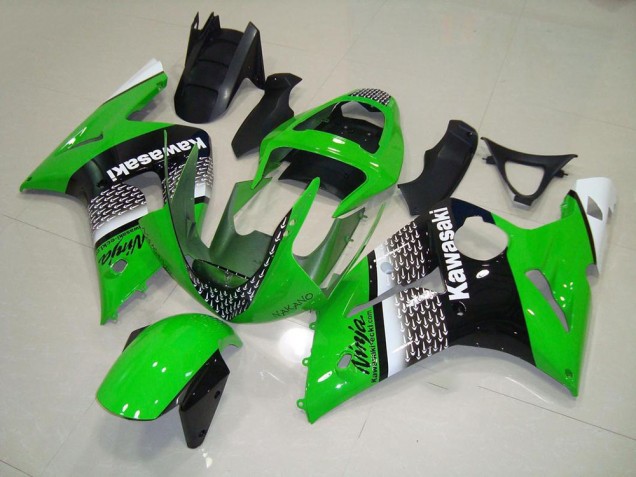 2003-2004 Green Nakano Kawasaki ZX6R Replacement Motorcycle Fairings 2003-2004 Green Nakano Kawasaki ZX6R Replacement Motorcycle Fairings