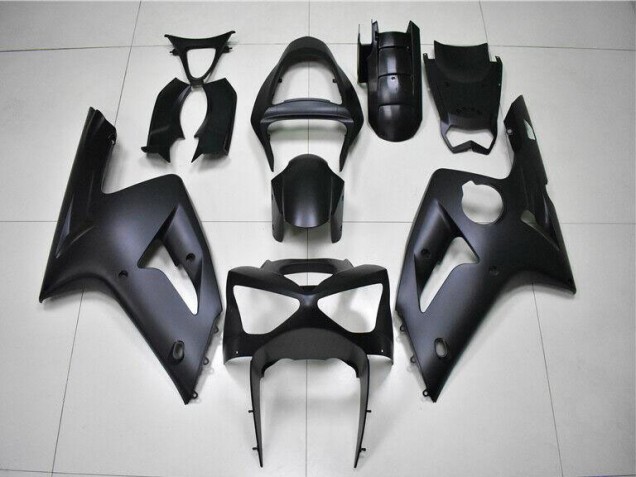 2003-2004 Matte Black Kawasaki ZX6R Motorbike Fairing Kits 2003-2004 Matte Black Kawasaki ZX6R Motorbike Fairing Kits