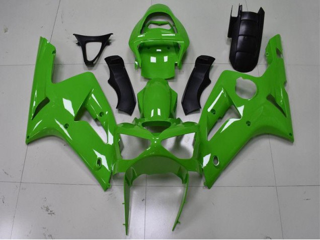 2003-2004 Green Kawasaki ZX6R Replacement Fairings 2003-2004 Green Kawasaki ZX6R Replacement Fairings
