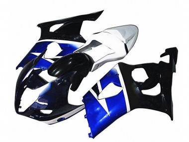 2003-2004 Blue White Suzuki GSXR 1000 Motorcycle Replacement Fairings
