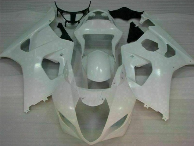 2003-2004 White Suzuki GSXR 1000 Motorbike Fairings & Bodywork 2003-2004 White Suzuki GSXR 1000 Motorbike Fairings & Bodywork