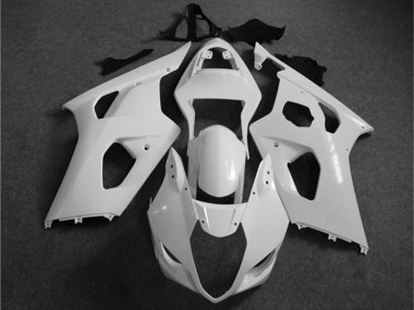 2003-2004 White Suzuki GSXR 1000 Motorcycle Fairing