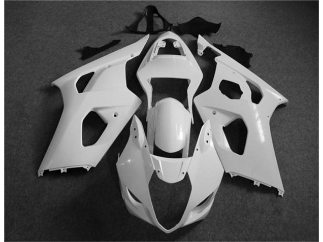 2003-2004 White Suzuki GSXR 1000 Motorcycle Fairing 2003-2004 White Suzuki GSXR 1000 Motorcycle Fairing