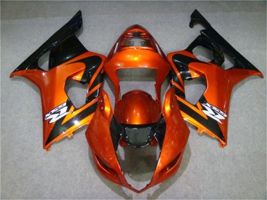 2003-2004 Orange Black Suzuki GSXR 1000 Motorcycle Fairing Kits