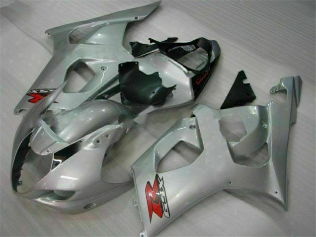 2003-2004 Silver Suzuki GSXR 1000 Motorbike Fairing 2003-2004 Silver Suzuki GSXR 1000 Motorbike Fairing