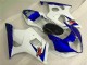 2003-2004 White Blue Suzuki GSXR 1000 Bike Fairings 2003-2004 White Blue Suzuki GSXR 1000 Bike Fairings
