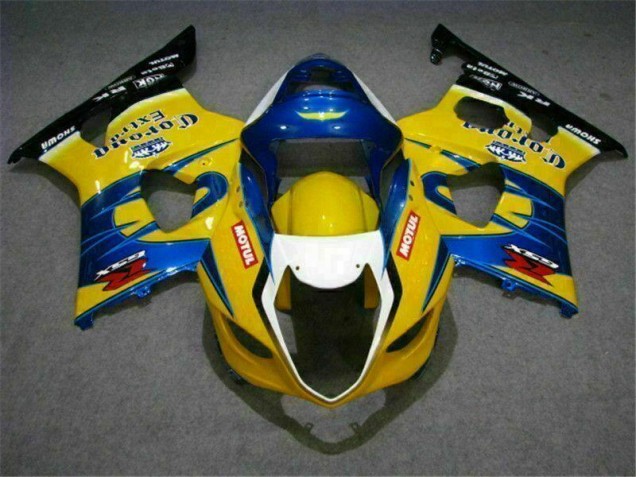 2003-2004 Yellow Blue Suzuki GSXR 1000 Bike Fairings 2003-2004 Yellow Blue Suzuki GSXR 1000 Bike Fairings