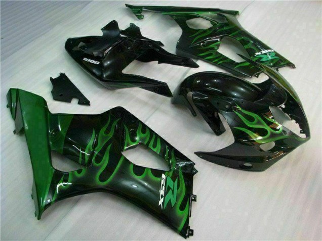 2003-2004 Green Black Suzuki GSXR 1000 Motorbike Fairing 2003-2004 Green Black Suzuki GSXR 1000 Motorbike Fairing