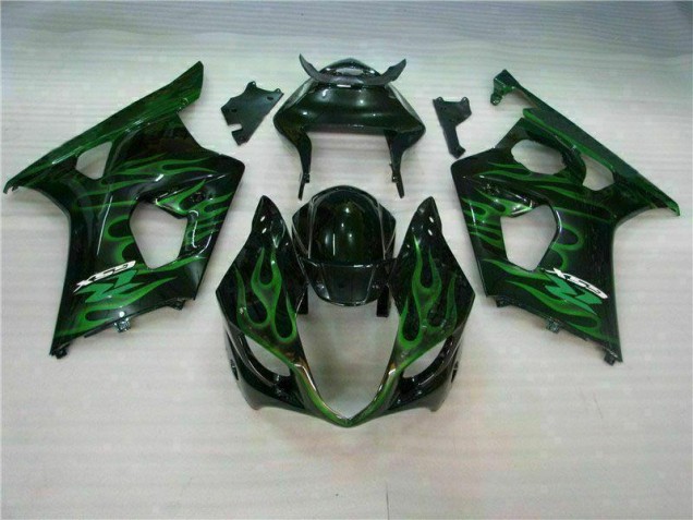 2003-2004 Green Black Suzuki GSXR 1000 Motorbike Fairing 2003-2004 Green Black Suzuki GSXR 1000 Motorbike Fairing
