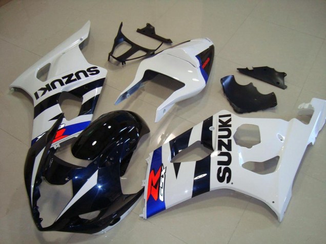 2003-2004 Dark Blue White Suzuki GSXR 1000 Replacement Fairings 2003-2004 Dark Blue White Suzuki GSXR 1000 Replacement Fairings