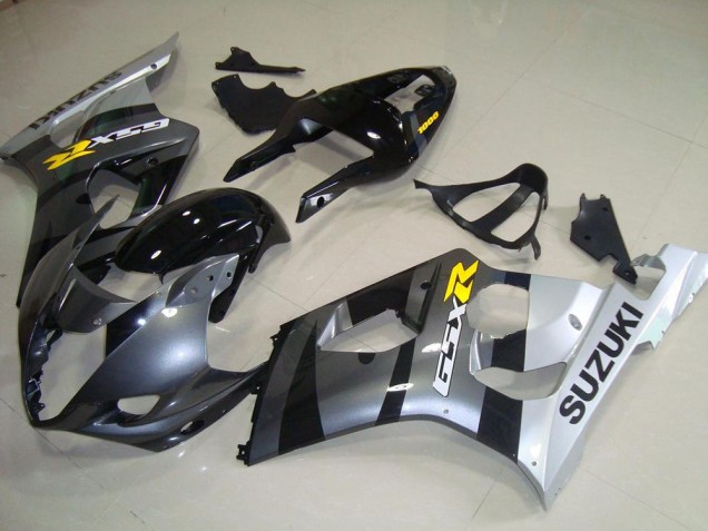 2003-2004 Grey Silver Suzuki GSXR 1000 Motorcycle Fairings Kit 2003-2004 Grey Silver Suzuki GSXR 1000 Motorcycle Fairings Kit