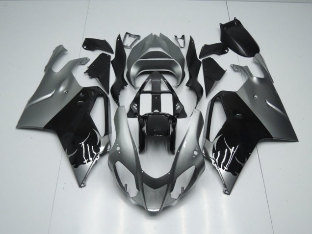2003-2006 Grey and Black Aprilia RSV1000 Bike Fairing Kit 2003-2006 Grey and Black Aprilia RSV1000 Bike Fairing Kit