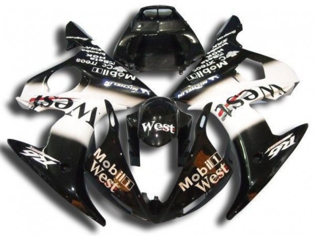 2003-2005 Black Mobil West Yamaha YZF R6 Motorbike Fairing