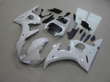 2003-2005 White No Decals Yamaha YZF R6 Motorcylce Fairings