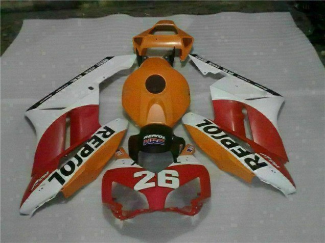 2004-2005 Orange Red Repsol 26 Honda CBR1000RR Motorcycle Bodywork 2004-2005 Orange Red Repsol 26 Honda CBR1000RR Motorcycle Bodywork