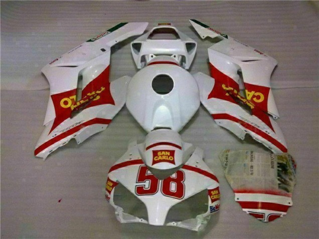 2004-2005 White Red Honda CBR1000RR Motorcycle Fairings 2004-2005 White Red Honda CBR1000RR Motorcycle Fairings