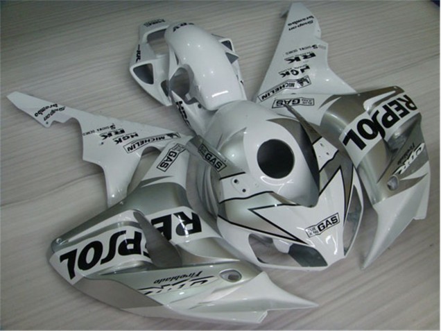 2004-2005 White Silver Black Repsol Honda CBR1000RR Replacement Fairings