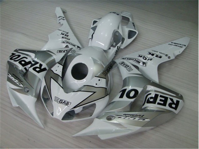 2004-2005 White Silver Black Repsol Honda CBR1000RR Replacement Fairings