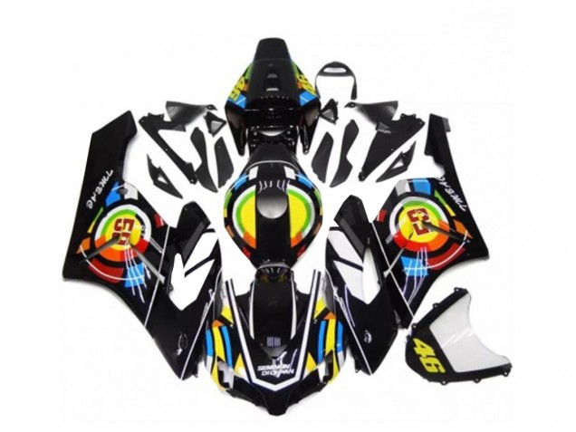2004-2005 Black Honda CBR1000RR Motorcycle Fairings Kits