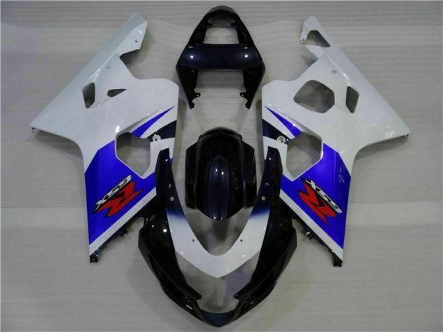 2004-2005 Blue White Suzuki GSXR 600/750 Motorcycle Replacement Fairings 2004-2005 Blue White Suzuki GSXR 600/750 Motorcycle Replacement Fairings
