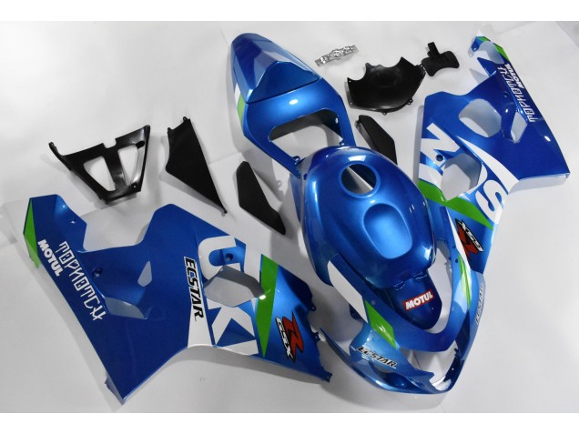 2004-2005 Blue White Suzuki GSXR 600/750 Motorcylce Fairings 2004-2005 Blue White Suzuki GSXR 600/750 Motorcylce Fairings