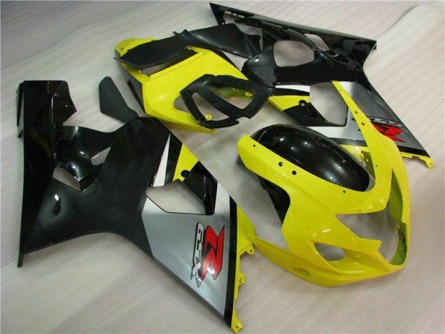 2004-2005 Yellow Black Suzuki GSXR 600/750 Motorbike Fairing