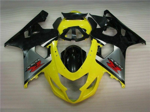 2004-2005 Yellow Black Suzuki GSXR 600/750 Motorbike Fairing